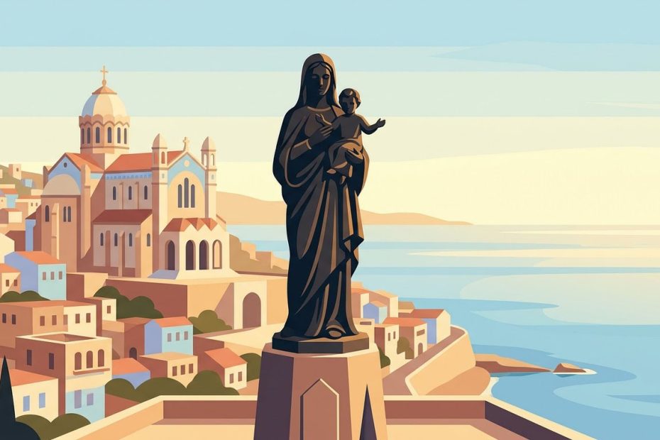 N.D. aus Afrika - Illustration prière catholique